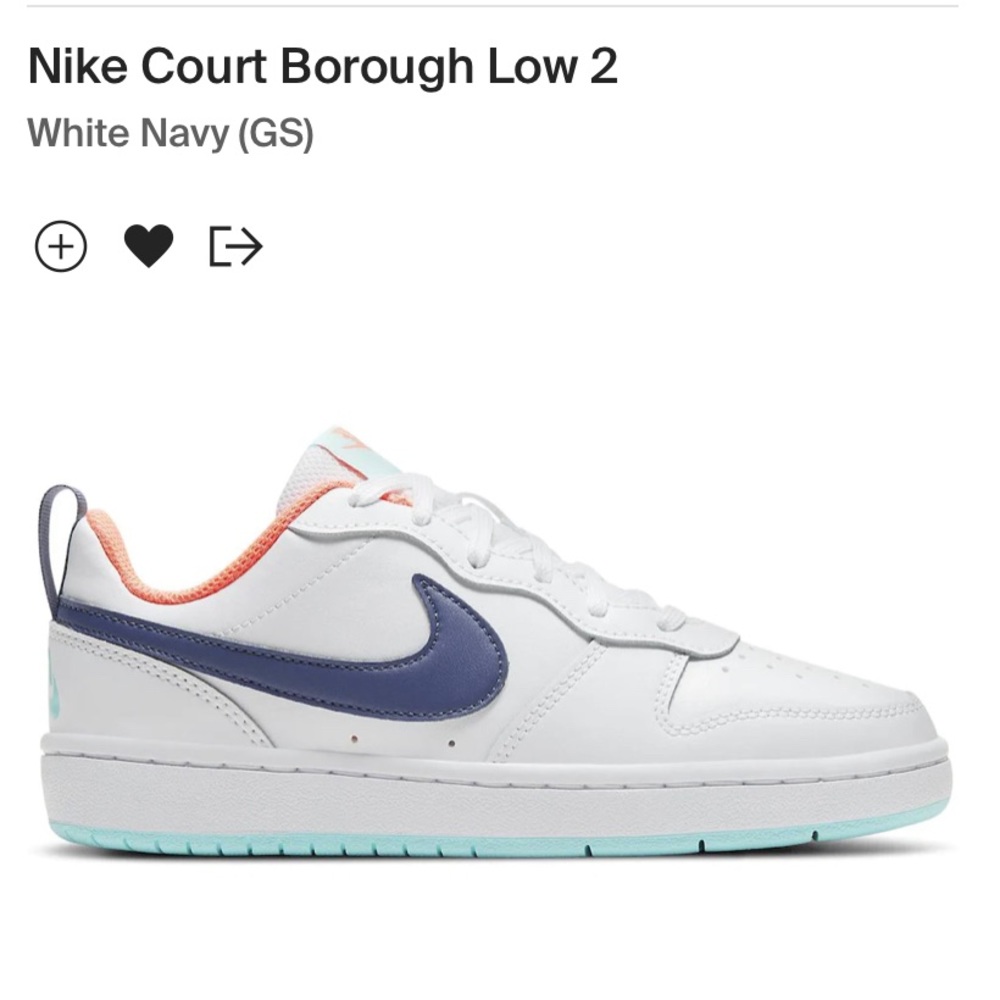 Court Borough Low 2 GS 'White Dark Purple